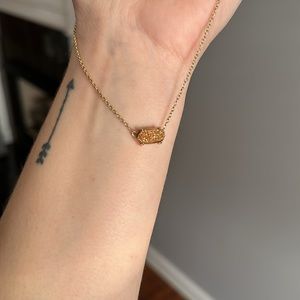 Kendra Scott Drusy Necklace - Rose gold